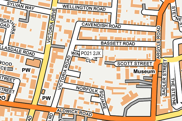 PO21 2JX map - OS OpenMap – Local (Ordnance Survey) PO21 2JX map - OS OpenMap – Local (Ordnance Survey)