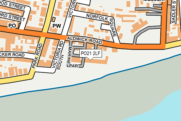 PO21 2LF map - OS OpenMap – Local (Ordnance Survey) PO21 2LF map - OS OpenMap – Local (Ordnance Survey)