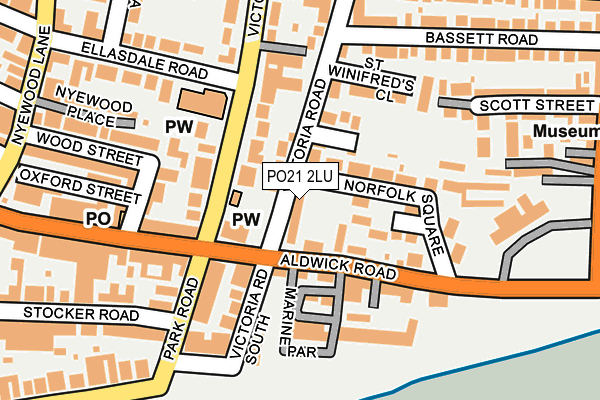 PO21 2LU map - OS OpenMap – Local (Ordnance Survey) PO21 2LU map - OS OpenMap – Local (Ordnance Survey)