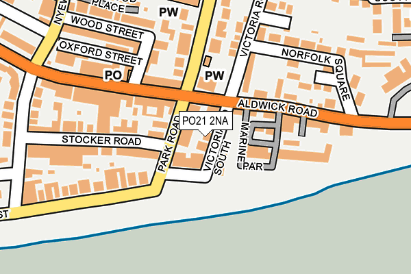 PO21 2NA map - OS OpenMap – Local (Ordnance Survey) PO21 2NA map - OS OpenMap – Local (Ordnance Survey)