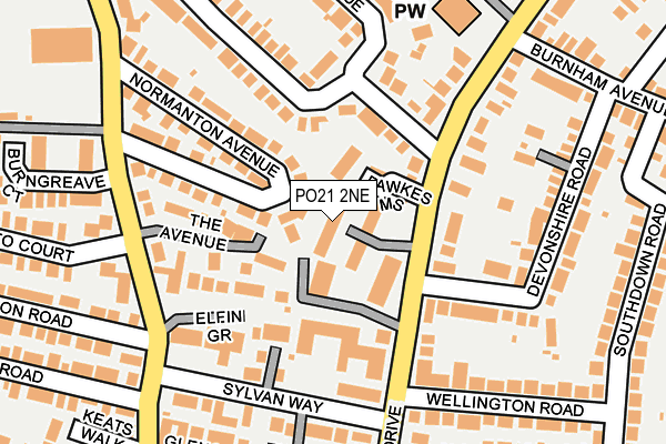 PO21 2NE map - OS OpenMap – Local (Ordnance Survey) PO21 2NE map - OS OpenMap – Local (Ordnance Survey)