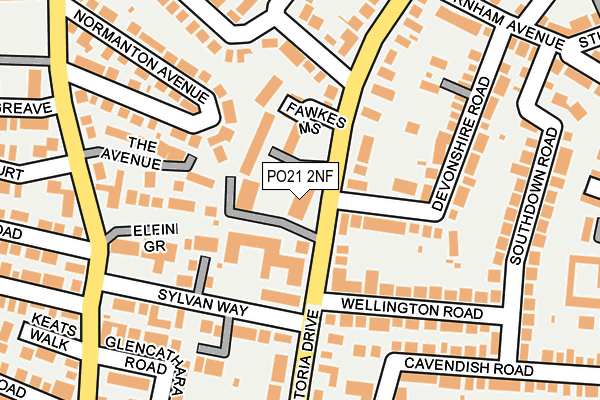 PO21 2NF map - OS OpenMap – Local (Ordnance Survey) PO21 2NF map - OS OpenMap – Local (Ordnance Survey)