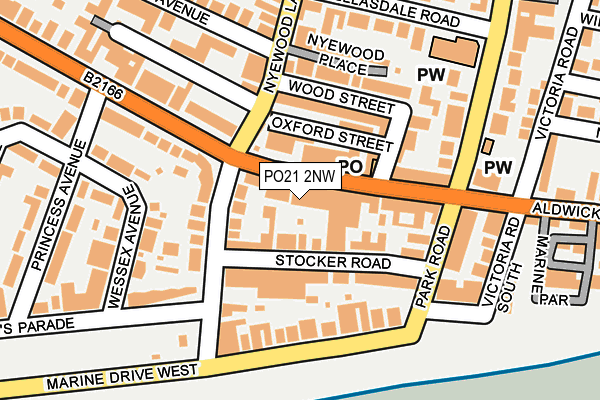 PO21 2NW map - OS OpenMap – Local (Ordnance Survey) PO21 2NW map - OS OpenMap – Local (Ordnance Survey)