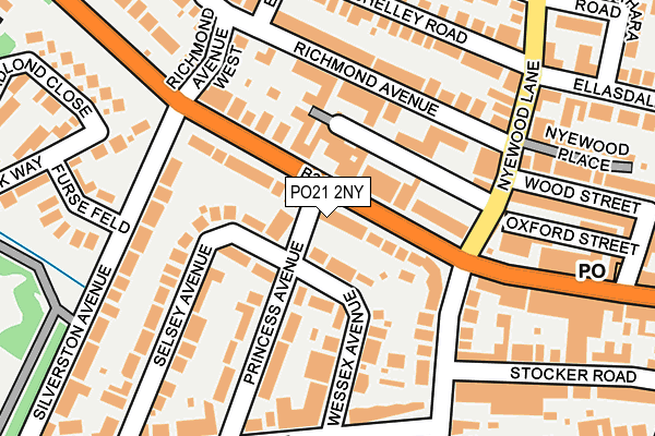 PO21 2NY map - OS OpenMap – Local (Ordnance Survey) PO21 2NY map - OS OpenMap – Local (Ordnance Survey)