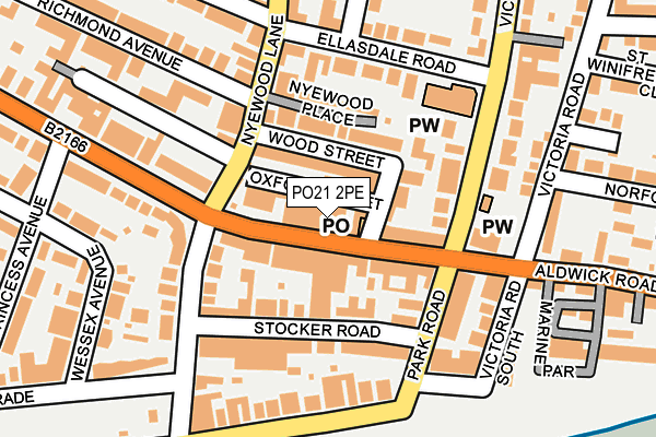 PO21 2PE map - OS OpenMap – Local (Ordnance Survey) PO21 2PE map - OS OpenMap – Local (Ordnance Survey)