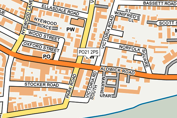 PO21 2PS map - OS OpenMap – Local (Ordnance Survey) PO21 2PS map - OS OpenMap – Local (Ordnance Survey)