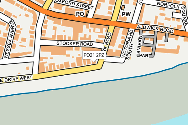 PO21 2PZ map - OS OpenMap – Local (Ordnance Survey) PO21 2PZ map - OS OpenMap – Local (Ordnance Survey)