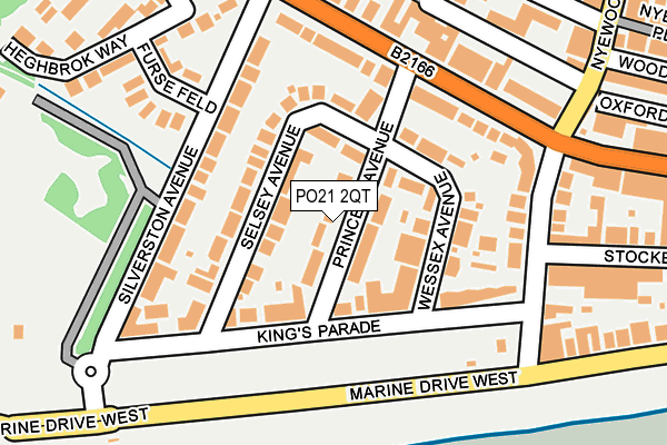 PO21 2QT map - OS OpenMap – Local (Ordnance Survey)