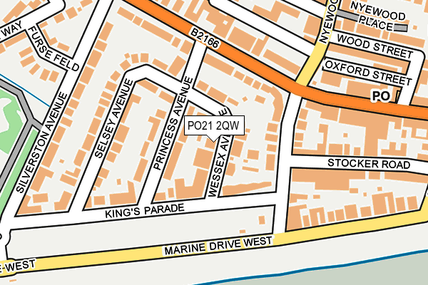 PO21 2QW map - OS OpenMap – Local (Ordnance Survey) PO21 2QW map - OS OpenMap – Local (Ordnance Survey)