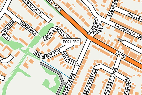 PO21 2RG map - OS OpenMap – Local (Ordnance Survey) PO21 2RG map - OS OpenMap – Local (Ordnance Survey)