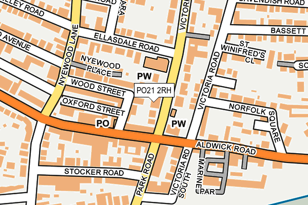 PO21 2RH map - OS OpenMap – Local (Ordnance Survey) PO21 2RH map - OS OpenMap – Local (Ordnance Survey)