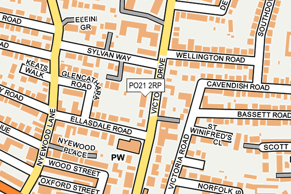 PO21 2RP map - OS OpenMap – Local (Ordnance Survey) PO21 2RP map - OS OpenMap – Local (Ordnance Survey)