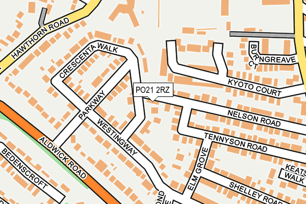 PO21 2RZ map - OS OpenMap – Local (Ordnance Survey) PO21 2RZ map - OS OpenMap – Local (Ordnance Survey)