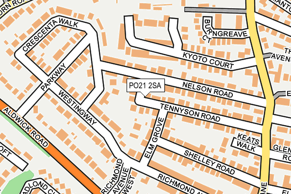 PO21 2SA map - OS OpenMap – Local (Ordnance Survey) PO21 2SA map - OS OpenMap – Local (Ordnance Survey)