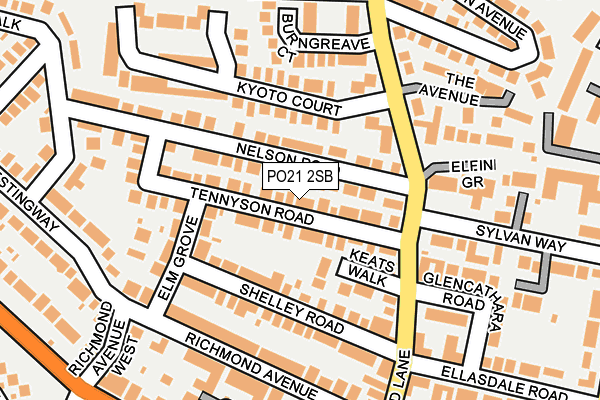 PO21 2SB map - OS OpenMap – Local (Ordnance Survey) PO21 2SB map - OS OpenMap – Local (Ordnance Survey)