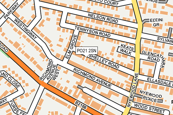 PO21 2SN map - OS OpenMap – Local (Ordnance Survey) PO21 2SN map - OS OpenMap – Local (Ordnance Survey)