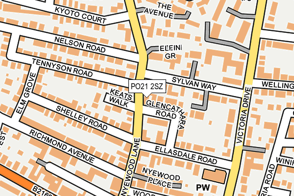PO21 2SZ map - OS OpenMap – Local (Ordnance Survey) PO21 2SZ map - OS OpenMap – Local (Ordnance Survey)