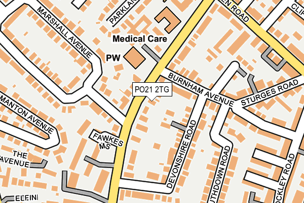 PO21 2TG map - OS OpenMap – Local (Ordnance Survey) PO21 2TG map - OS OpenMap – Local (Ordnance Survey)