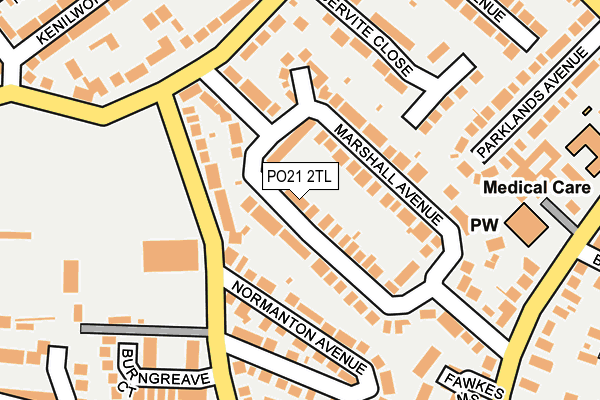 PO21 2TL map - OS OpenMap – Local (Ordnance Survey) PO21 2TL map - OS OpenMap – Local (Ordnance Survey)