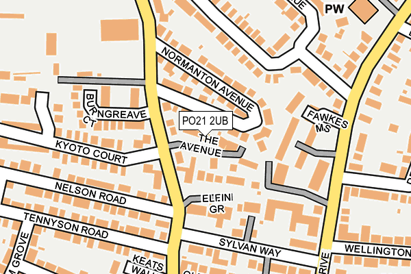 PO21 2UB map - OS OpenMap – Local (Ordnance Survey) PO21 2UB map - OS OpenMap – Local (Ordnance Survey)