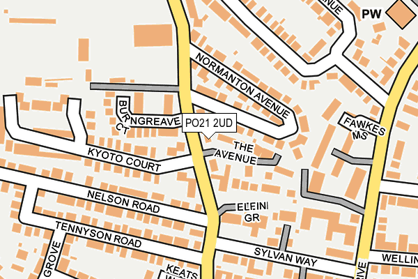 PO21 2UD map - OS OpenMap – Local (Ordnance Survey) PO21 2UD map - OS OpenMap – Local (Ordnance Survey)