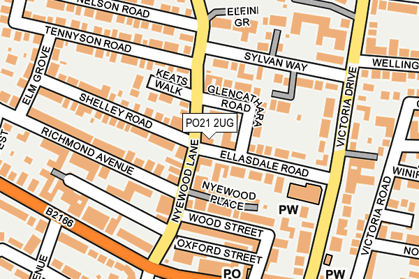 PO21 2UG map - OS OpenMap – Local (Ordnance Survey) PO21 2UG map - OS OpenMap – Local (Ordnance Survey)