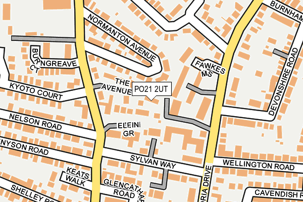PO21 2UT map - OS OpenMap – Local (Ordnance Survey) PO21 2UT map - OS OpenMap – Local (Ordnance Survey)