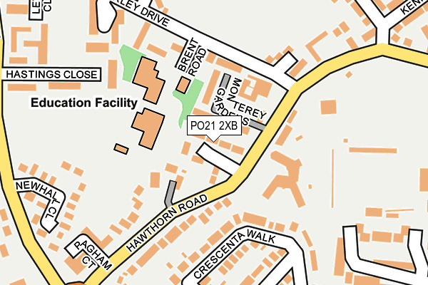 PO21 2XB map - OS OpenMap – Local (Ordnance Survey) PO21 2XB map - OS OpenMap – Local (Ordnance Survey)