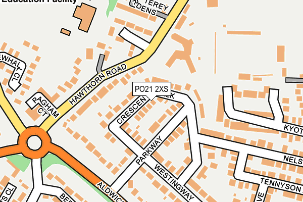 PO21 2XS map - OS OpenMap – Local (Ordnance Survey) PO21 2XS map - OS OpenMap – Local (Ordnance Survey)