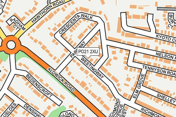 PO21 2XU map - OS OpenMap – Local (Ordnance Survey) PO21 2XU map - OS OpenMap – Local (Ordnance Survey)