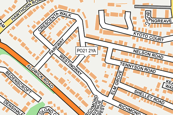 PO21 2YA map - OS OpenMap – Local (Ordnance Survey) PO21 2YA map - OS OpenMap – Local (Ordnance Survey)