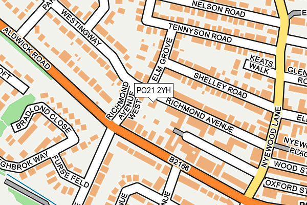 PO21 2YH map - OS OpenMap – Local (Ordnance Survey) PO21 2YH map - OS OpenMap – Local (Ordnance Survey)