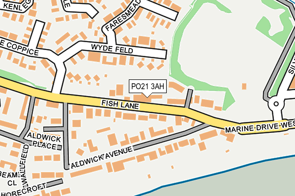 PO21 3AH map - OS OpenMap – Local (Ordnance Survey) PO21 3AH map - OS OpenMap – Local (Ordnance Survey)