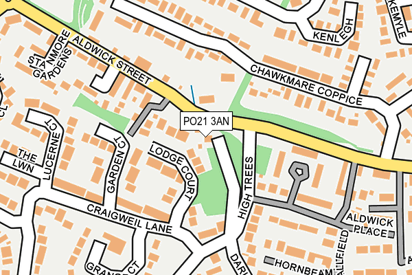 PO21 3AN map - OS OpenMap – Local (Ordnance Survey) PO21 3AN map - OS OpenMap – Local (Ordnance Survey)