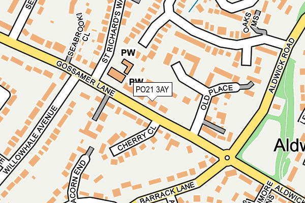 PO21 3AY map - OS OpenMap – Local (Ordnance Survey) PO21 3AY map - OS OpenMap – Local (Ordnance Survey)