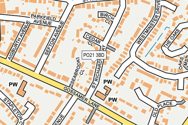 PO21 3BD map - OS OpenMap – Local (Ordnance Survey) PO21 3BD map - OS OpenMap – Local (Ordnance Survey)