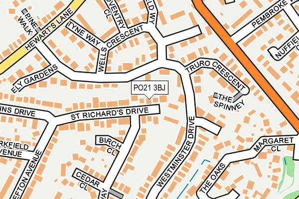 PO21 3BJ map - OS OpenMap – Local (Ordnance Survey) PO21 3BJ map - OS OpenMap – Local (Ordnance Survey)