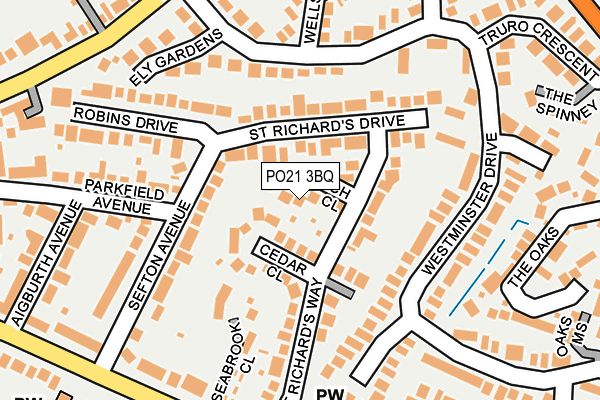 PO21 3BQ map - OS OpenMap – Local (Ordnance Survey) PO21 3BQ map - OS OpenMap – Local (Ordnance Survey)
