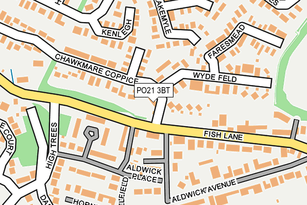 PO21 3BT map - OS OpenMap – Local (Ordnance Survey) PO21 3BT map - OS OpenMap – Local (Ordnance Survey)