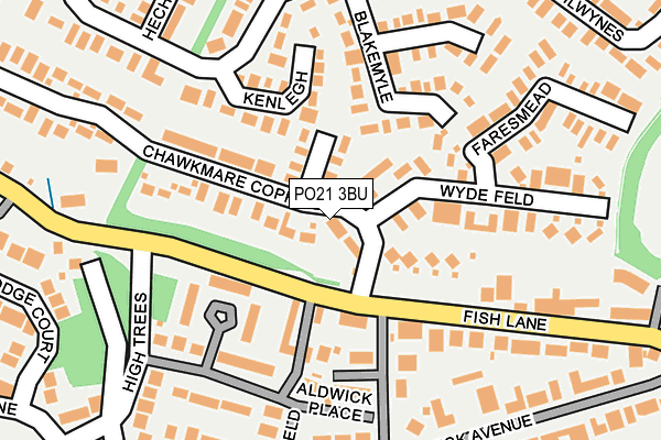 PO21 3BU map - OS OpenMap – Local (Ordnance Survey) PO21 3BU map - OS OpenMap – Local (Ordnance Survey)
