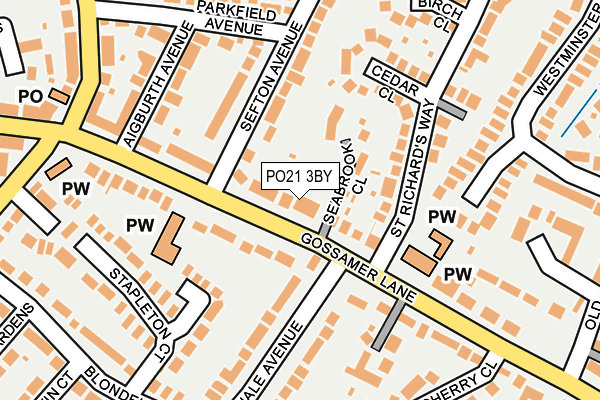 PO21 3BY map - OS OpenMap – Local (Ordnance Survey) PO21 3BY map - OS OpenMap – Local (Ordnance Survey)
