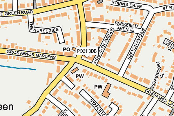 PO21 3DB map - OS OpenMap – Local (Ordnance Survey) PO21 3DB map - OS OpenMap – Local (Ordnance Survey)