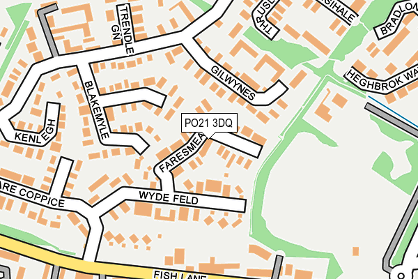 PO21 3DQ map - OS OpenMap – Local (Ordnance Survey) PO21 3DQ map - OS OpenMap – Local (Ordnance Survey)