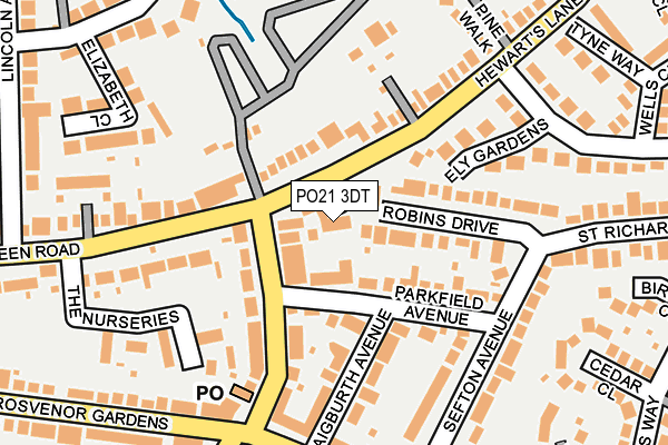 PO21 3DT map - OS OpenMap – Local (Ordnance Survey) PO21 3DT map - OS OpenMap – Local (Ordnance Survey)