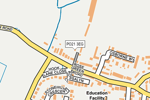 PO21 3EG map - OS OpenMap – Local (Ordnance Survey) PO21 3EG map - OS OpenMap – Local (Ordnance Survey)