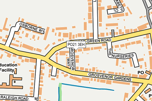 PO21 3EH map - OS OpenMap – Local (Ordnance Survey) PO21 3EH map - OS OpenMap – Local (Ordnance Survey)