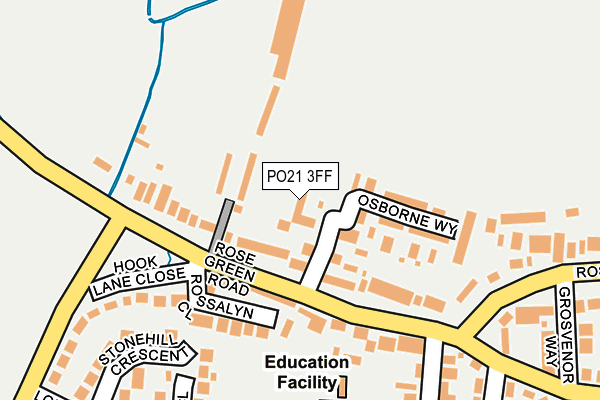 PO21 3FF map - OS OpenMap – Local (Ordnance Survey) PO21 3FF map - OS OpenMap – Local (Ordnance Survey)