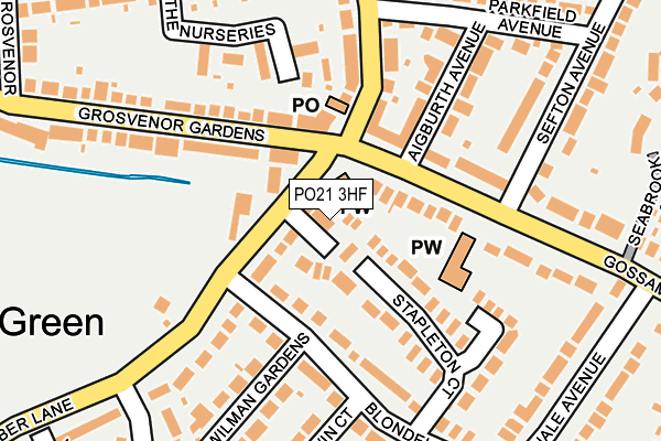 PO21 3HF map - OS OpenMap – Local (Ordnance Survey) PO21 3HF map - OS OpenMap – Local (Ordnance Survey)
