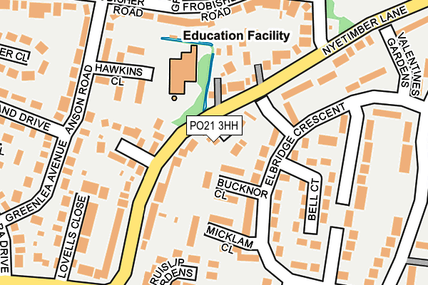 PO21 3HH map - OS OpenMap – Local (Ordnance Survey) PO21 3HH map - OS OpenMap – Local (Ordnance Survey)