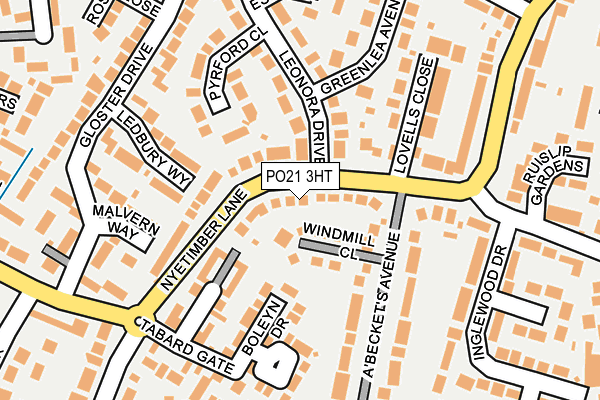 PO21 3HT map - OS OpenMap – Local (Ordnance Survey) PO21 3HT map - OS OpenMap – Local (Ordnance Survey)